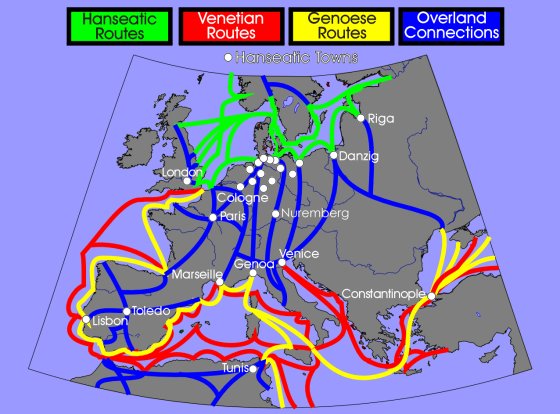Medieval Trade Routes